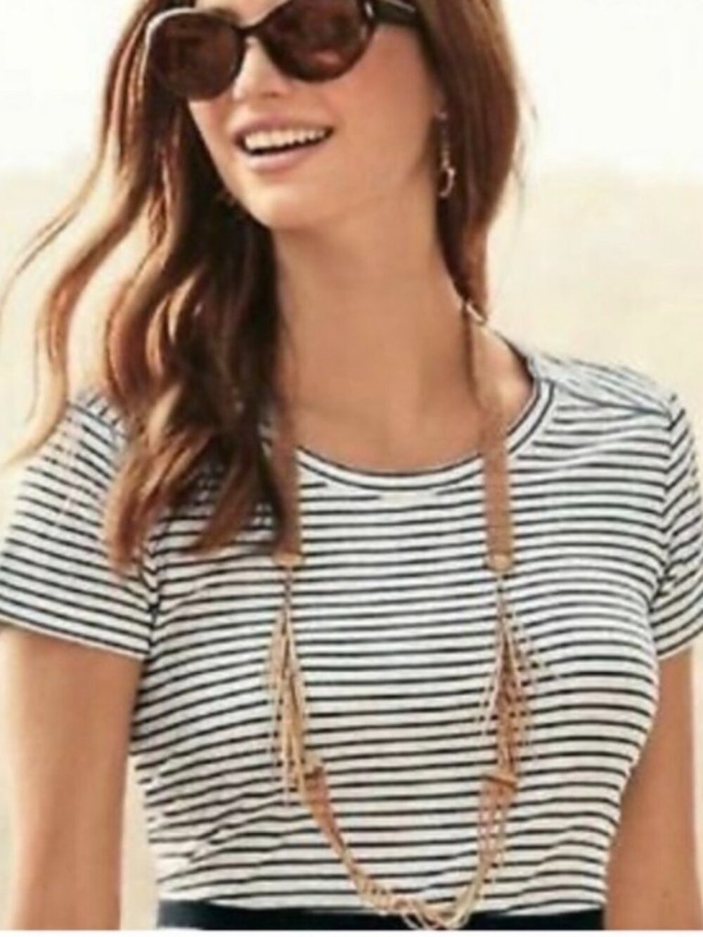 Cabi #5191 Shoulder Zip Crop Top Size M
